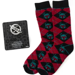 Star Wars Boba Fett Maroon Argyle Gift Set