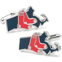 MLB Boston Red Sox State Shaped Cufflinks