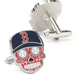 MLB Boston Red Sox Sugar Skull Cufflinks