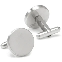 Ox and Bull Trading Co. Brushed Stainless Steel Cufflinks