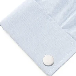 Ox and Bull Trading Co. Brushed Stainless Steel Cufflinks