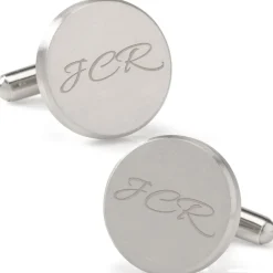 Ox and Bull Trading Co. Brushed Stainless Steel Cufflinks