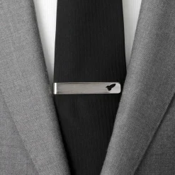 Disney Buzz Lightyear Cutout Hidden Message Silver Tie Bar
