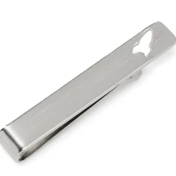 Disney Buzz Lightyear Cutout Hidden Message Silver Tie Bar