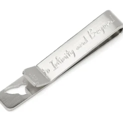 Disney Buzz Lightyear Cutout Hidden Message Silver Tie Bar