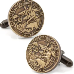 Cufflinks, Inc. California Seal Embossed Cufflink