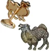 Jacob & Co. Camel Cufflinks with Brown Diamonds