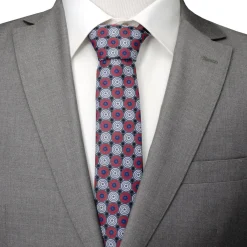 Marvel Captain America Gray Dot Men's Tie