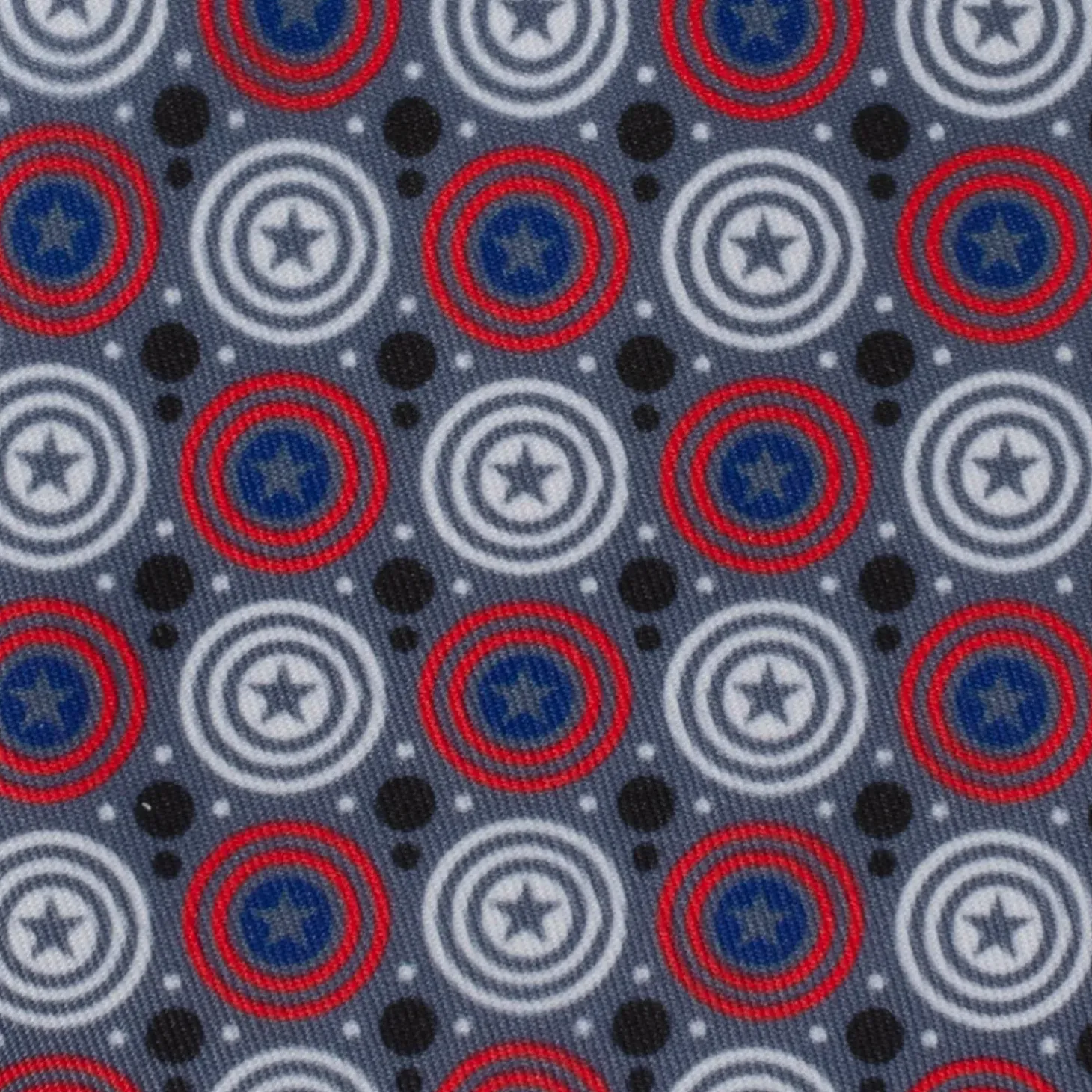 Marvel Captain America Gray Dot Men's Tie