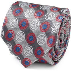 Marvel Captain America Gray Stripe Men's Tie