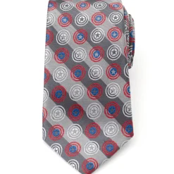 Marvel Captain America Gray Stripe Men's Tie