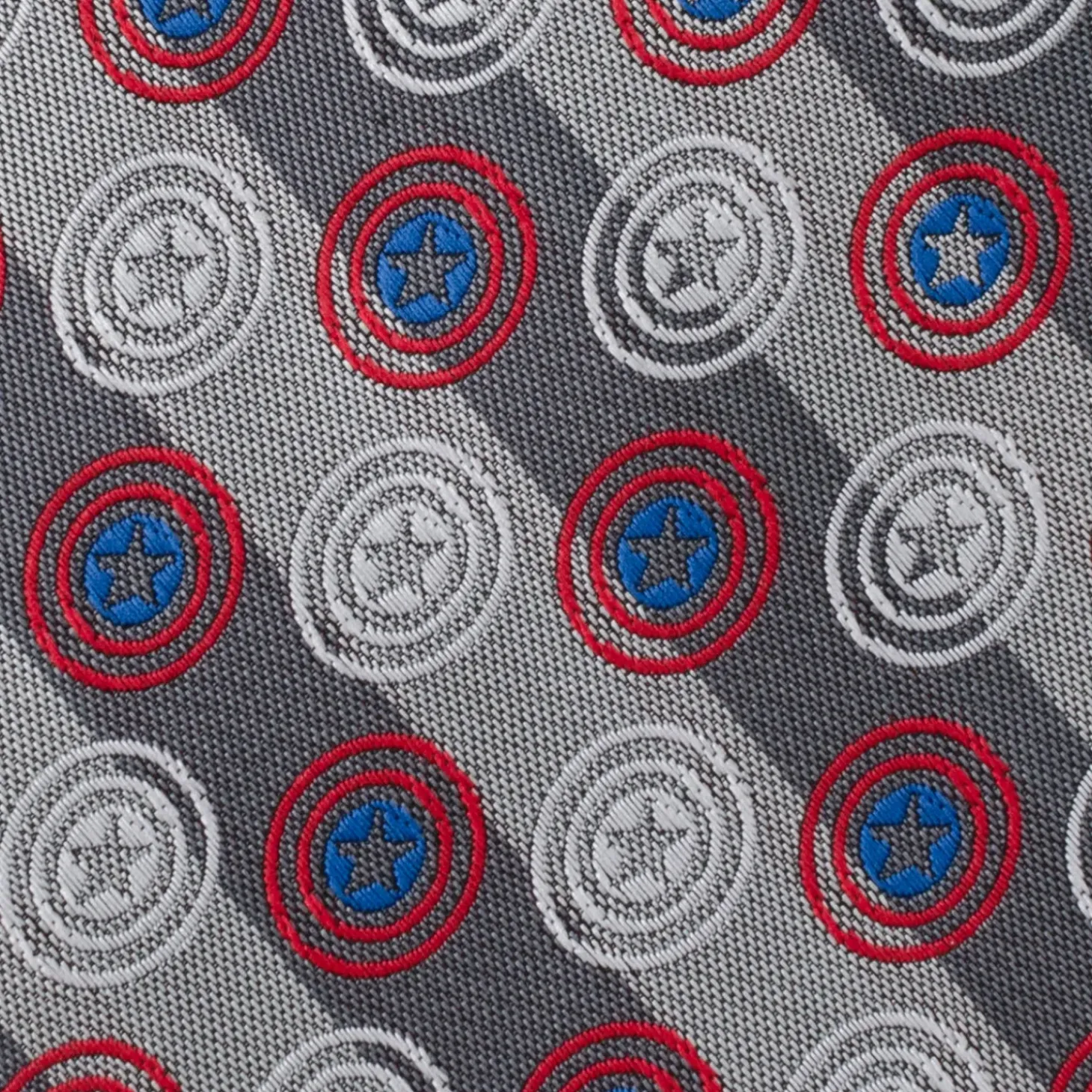 Marvel Captain America Gray Stripe Men's Tie