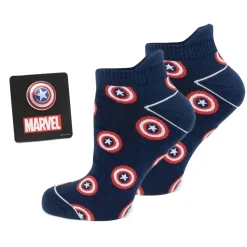 Marvel Captain America Navy Ankle Gift Set