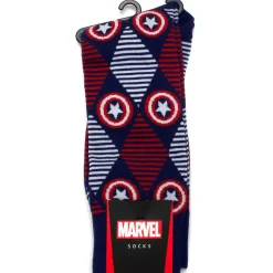 Marvel Captain America Navy Argyle Stripe Gift Set