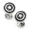 Marvel Captain America Shield Stainless Steel Cufflinks