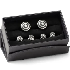 Marvel Captain America Shield Stainless Steel Stud Set