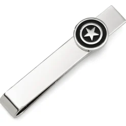 Marvel Captain America Silver Hidden Message Tie Bar