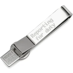 Marvel Captain America Silver Hidden Message Tie Bar