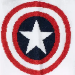 Marvel Captain America White Ankle Socks
