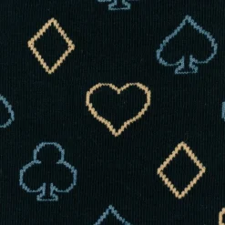 Cufflinks, Inc. Card Suits Casino Blue Men's Socks