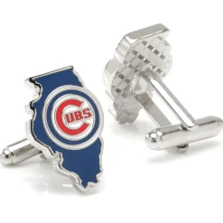 MLB Chicago Cubs State Shaped Cufflinks
