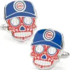 MLB Chicago Cubs Sugar Skull Cufflinks