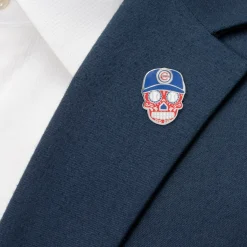 MLB Chicago Cubs Sugar Skull Lapel Pin