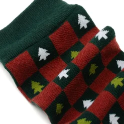 Cufflinks, Inc. Christmas Tree Red Green Checkered Men's Socks