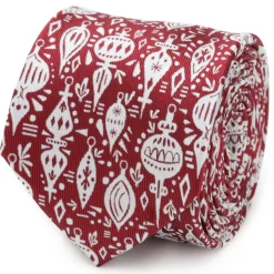 Cufflinks, Inc. Christmas Wrap Red Men's Tie