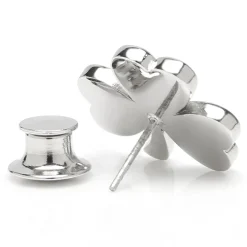 Ox and Bull Trading Co. Clover Stainless Steel Lapel Pin