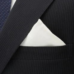 Ox and Bull Trading Co. Cream Linen Pocket Square
