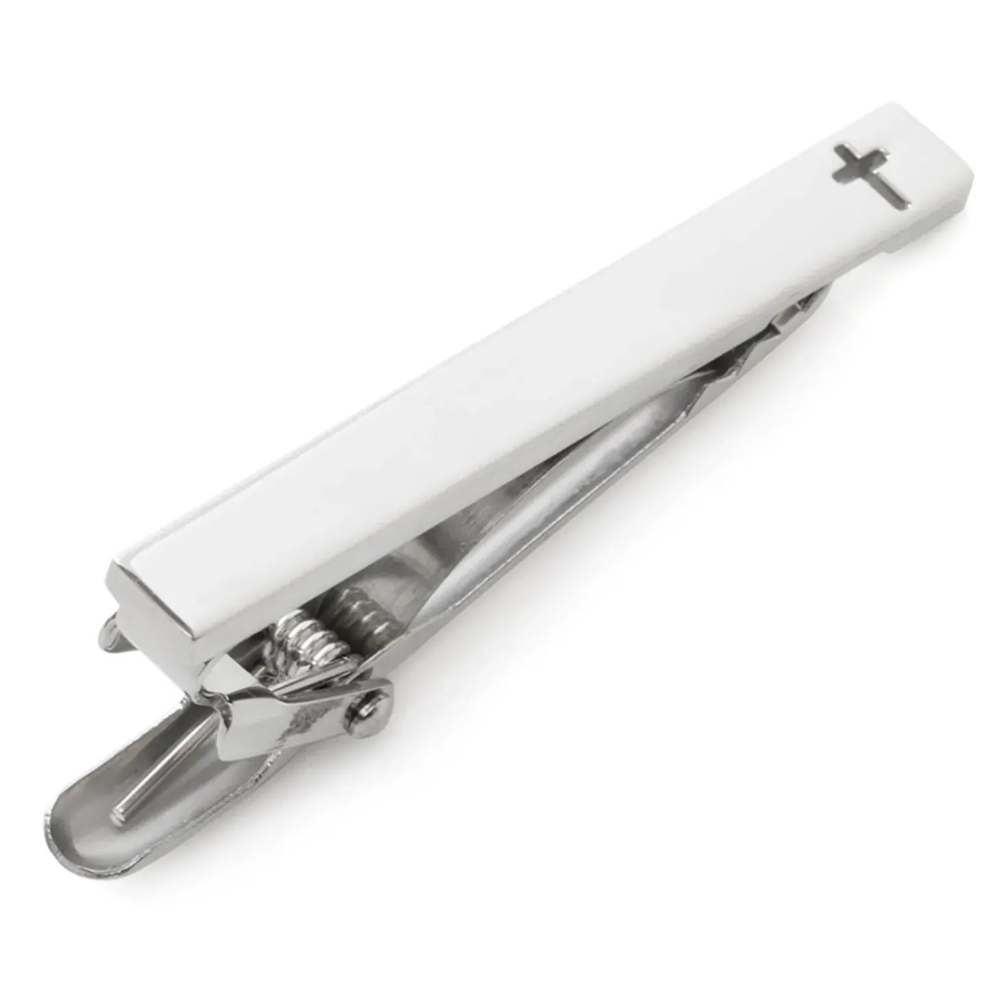 Ox and Bull Trading Co. Cross Stainless Steel Cufflinks and Tie Clip Gift Set