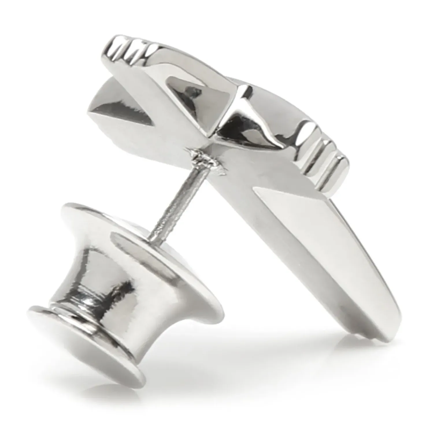 Ox and Bull Trading Co. Cross Stainless Steel Lapel Pin