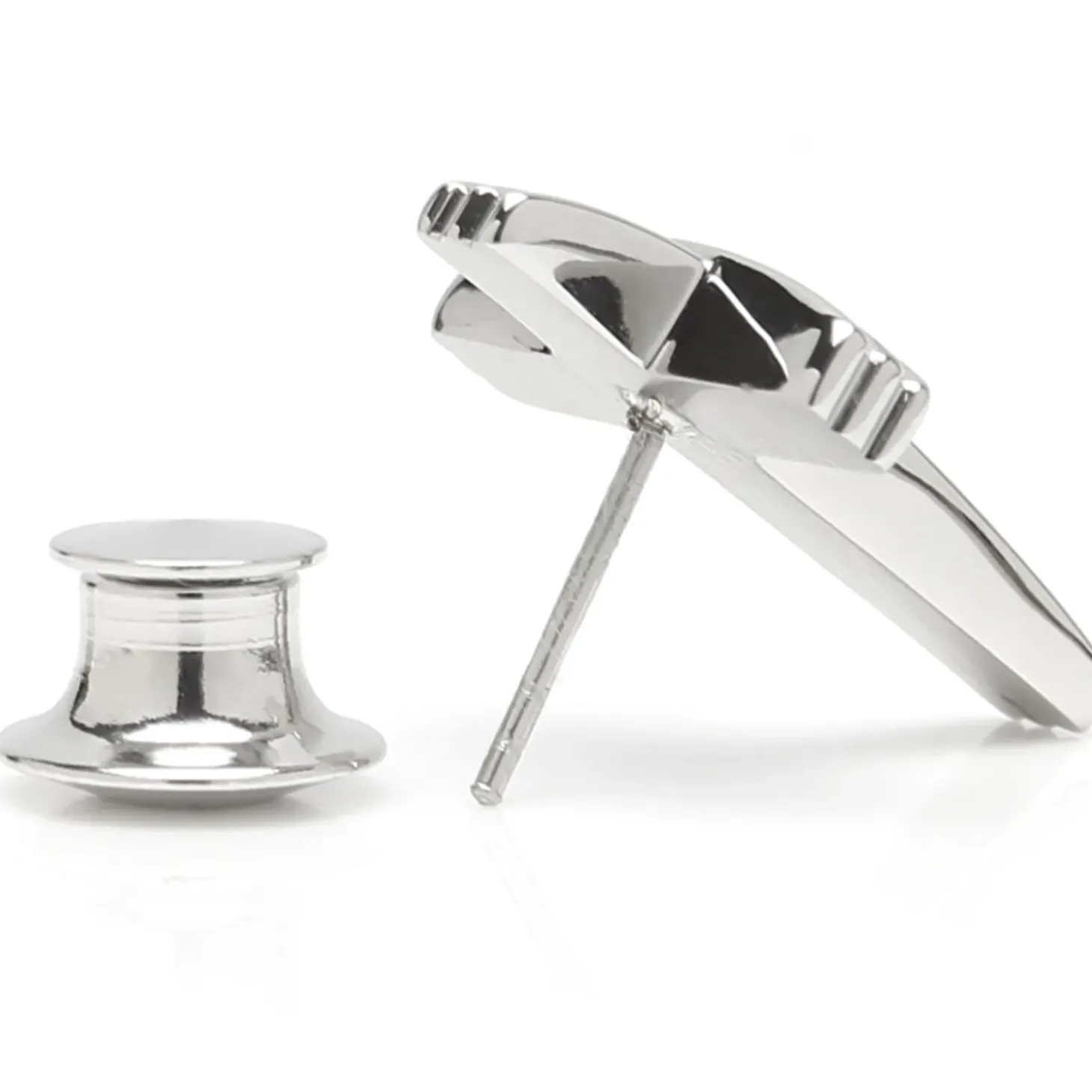 Ox and Bull Trading Co. Cross Stainless Steel Lapel Pin