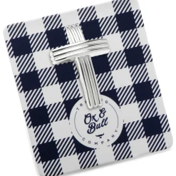 Ox and Bull Trading Co. Cross Stainless Steel Lapel Pin