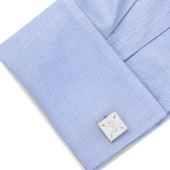 Ox and Bull Trading Co. Crossed Arrows Engravable Cufflinks