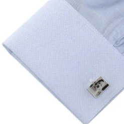 Ox and Bull Trading Co. Custom Engraved Block Photo Cufflinks