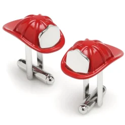 Cufflinks, Inc. 3D Fireman Hat Cufflinks