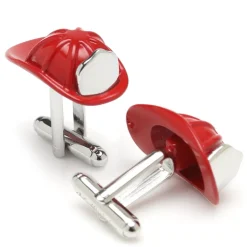 Cufflinks, Inc. 3D Fireman Hat Cufflinks