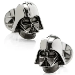 Star Wars 3D Sterling Silver Darth Vader Cufflinks