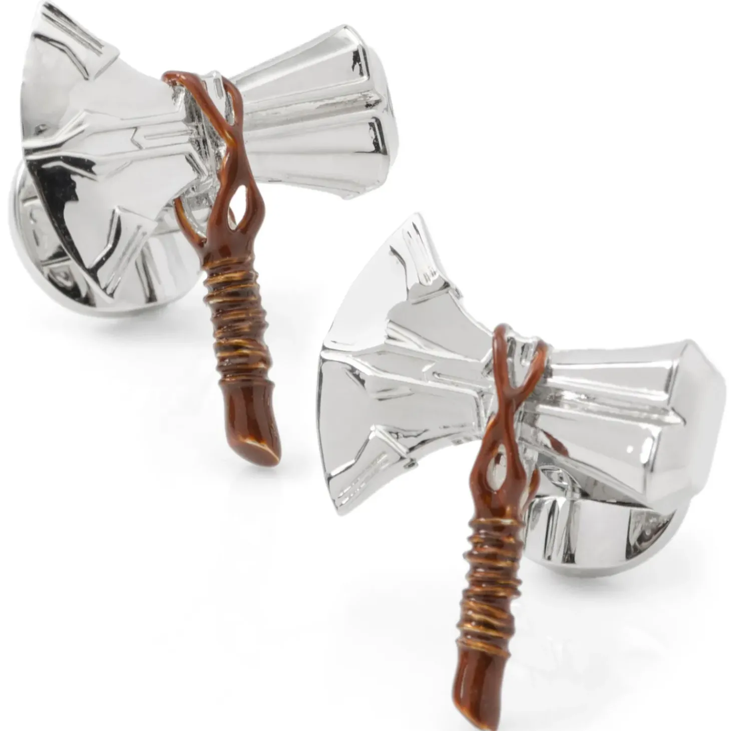 Marvel 3D Stormbreaker Silver Cufflinks