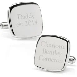 Ox and Bull Trading Co. Daddy Established Engravable Cufflinks