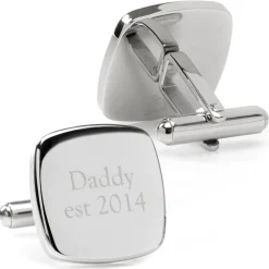 Ox and Bull Trading Co. Daddy Established Engravable Cufflinks