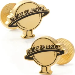 DC Comics Daily Planet Gold Cufflinks