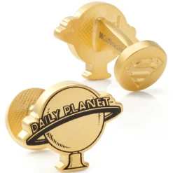DC Comics Daily Planet Gold Cufflinks