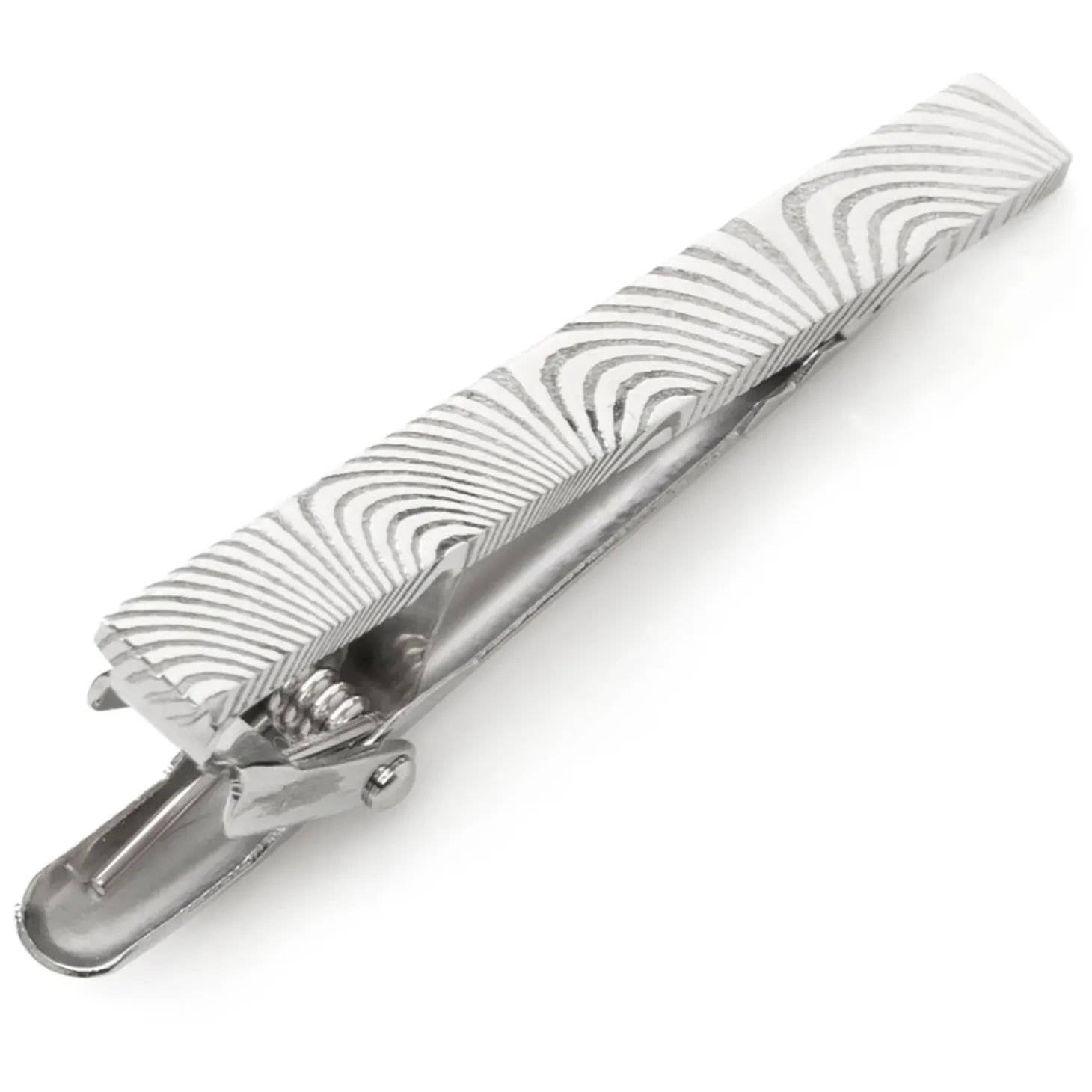Ox and Bull Trading Co. Damascus Stainless Steel Tie Clip
