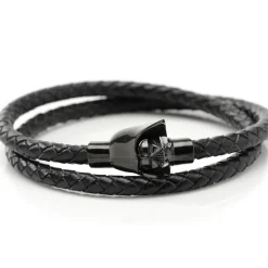 Star Wars Darth Vader Helmet Double Wrap Stainless Steel Bracelet