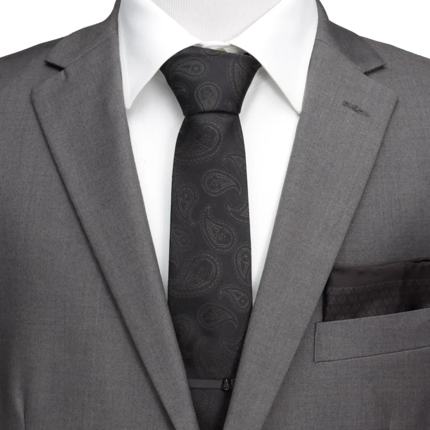 Star Wars Darth Vader Paisley Black Silk Men's Tie