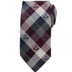 Star Wars Darth Vader Plum Modern Plaid Men's Tie
