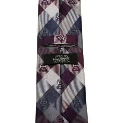 Star Wars Darth Vader Plum Modern Plaid Men's Tie